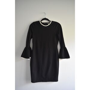 BO.BEL Black Bell Sleeve Shift Dress